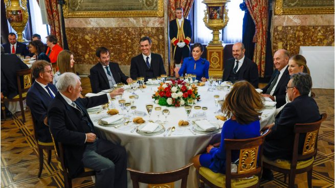 Almuerzo palacio real princesa Leonor, almuerzo princesa Leonor jura, almuerzo princesa Leonor