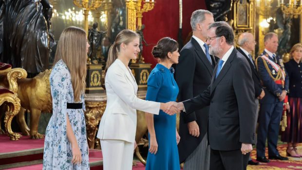 Almuerzo palacio real princesa Leonor, almuerzo princesa Leonor jura, almuerzo princesa leonor Mariano Rajoy