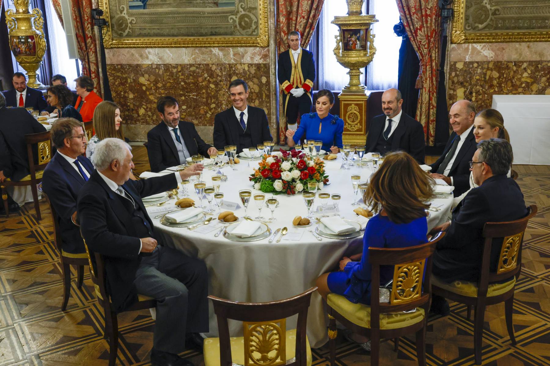 almuerzo Palacio Real, jura Leonor, cumpleaños princesa Leonor 