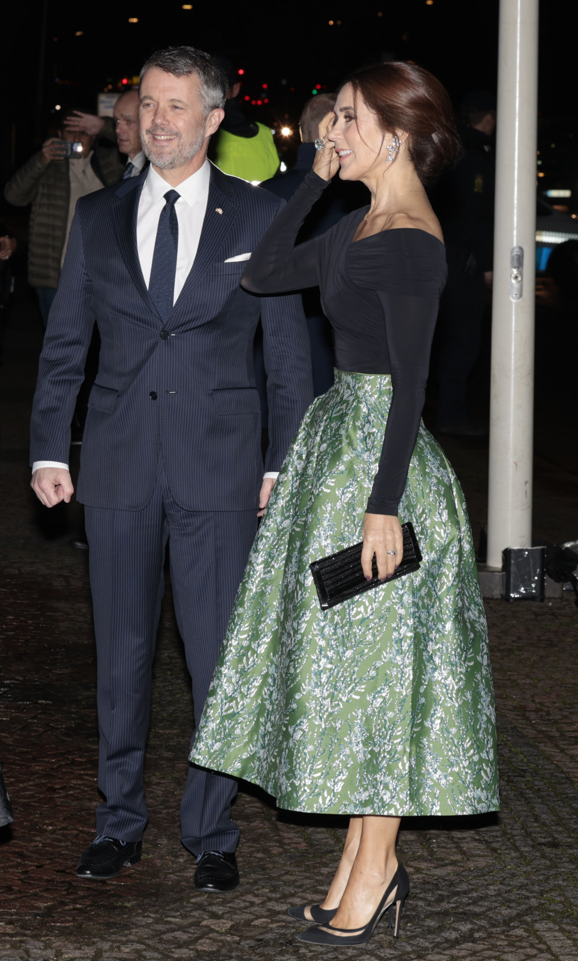 Los príncipes Federico y Mary de Dinamarca en una cena de gala