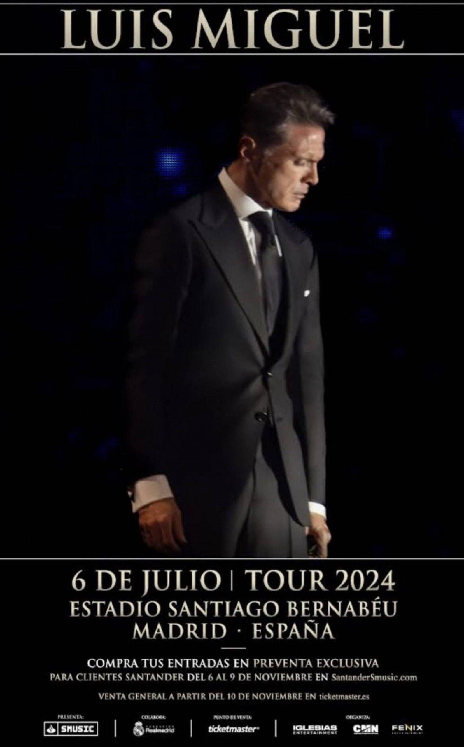 Luis Miguel, conciertos Luis Miguel, entradas Luis Miguel, Luis Miguel y Paloma