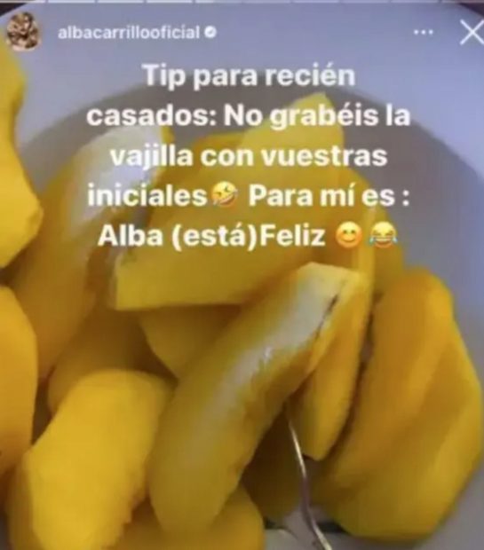 Alba Carrillo vajilla, Alba Carrillo influencer, Alba Carrillo ruptura,