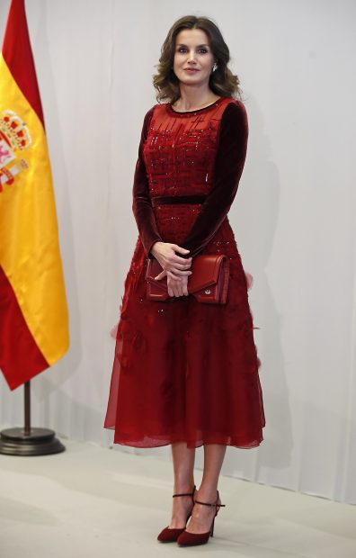 Reina Letizia rojo