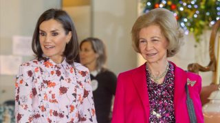 Las Reinas Letizia y Sofía en El Rastrillo. / Gtres