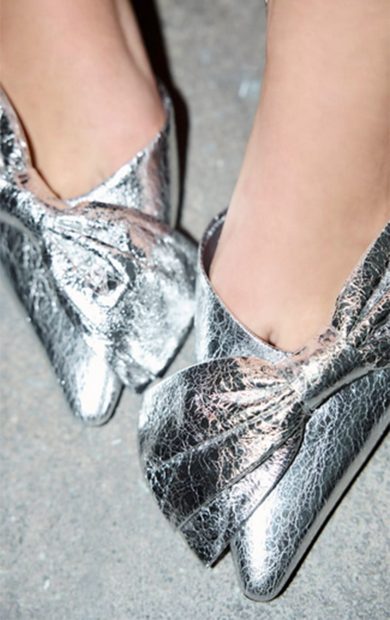 Zapatos metalizados / Zara