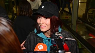 Aitana en el aeropuerto de Madrid/ Gtres