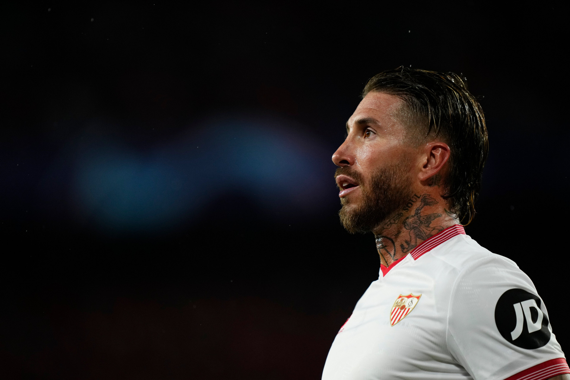 Sergio Ramos, en un partido con el Sevilla FC 