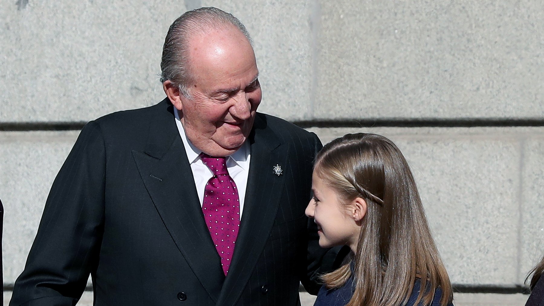 7 años de la última fotografía juntos de la princesa Leonor y el Rey Juan Carlos