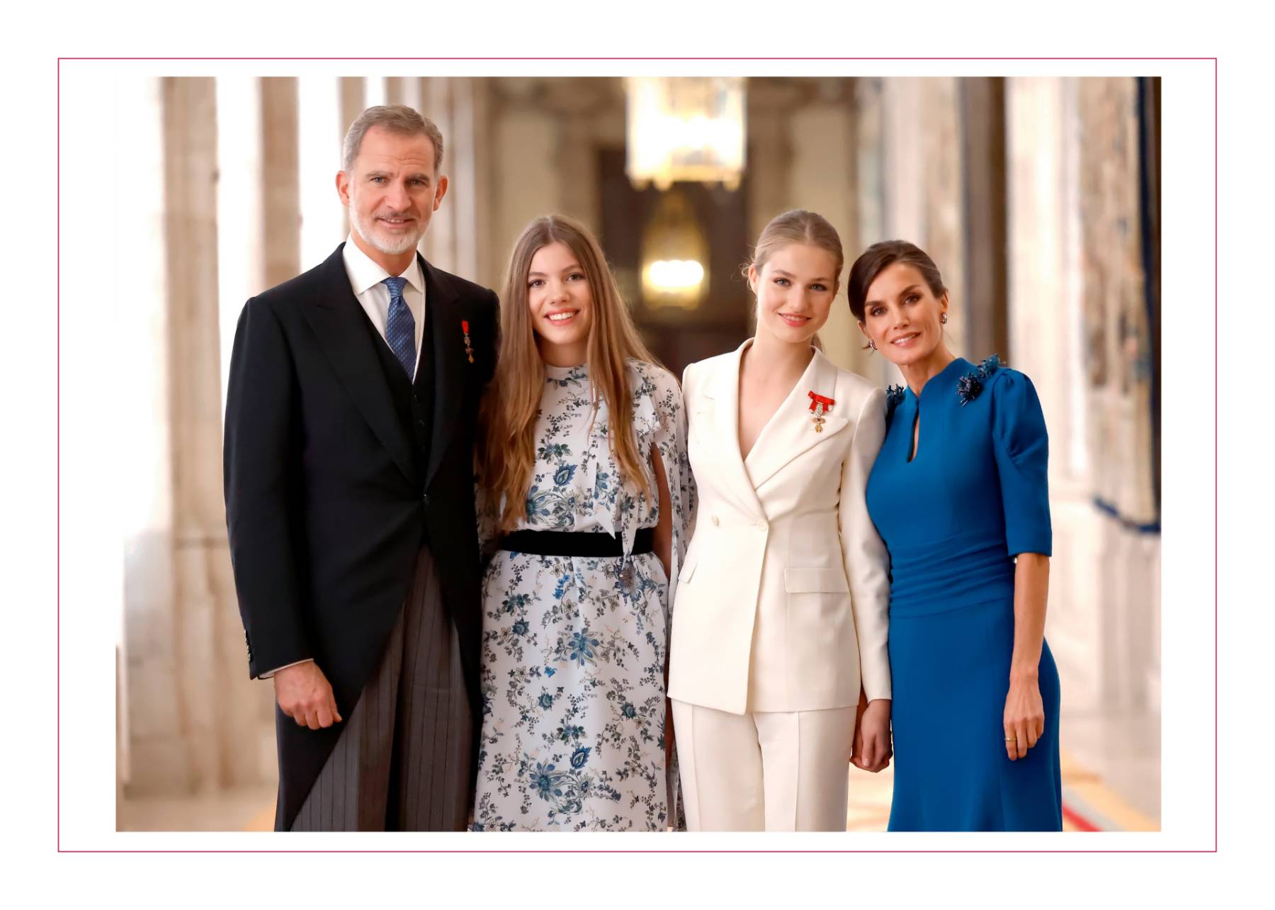 felicitación navideña, felicitación Casa Real, Reyes Leonor Sofía Navidad