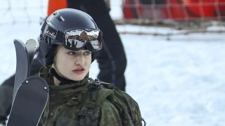 La princesa Leonor en la nieve./ Gtres