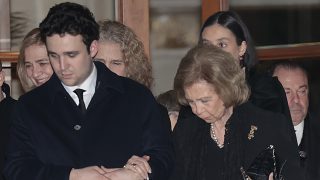 La Reina Sofía en el funeral de Constantino de Grecia. / Gtres