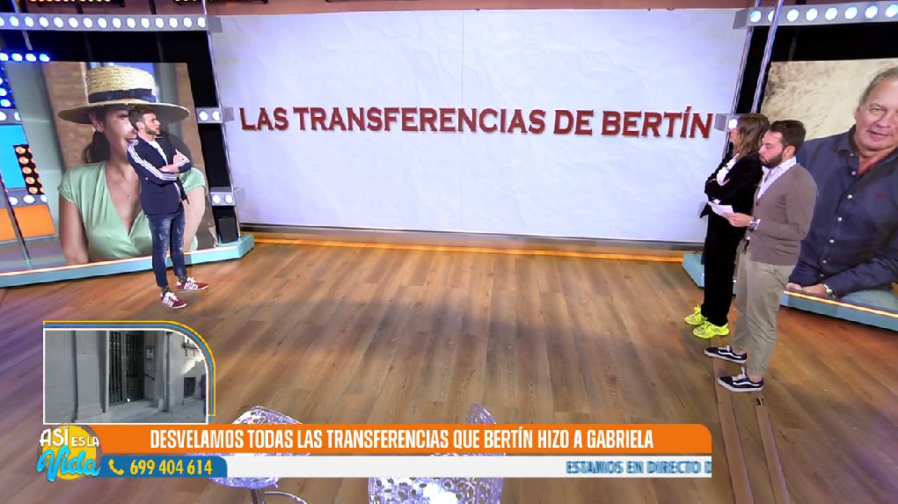 Bertín Osborne transferencias, Gabriela Guillén Bertín, Bertín Osborne