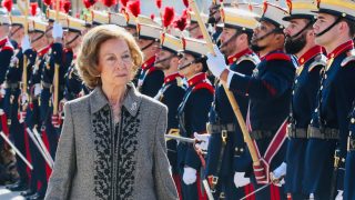 La Reina Sofía en un acto de la Guardia Real en Madrid. / Casa Real