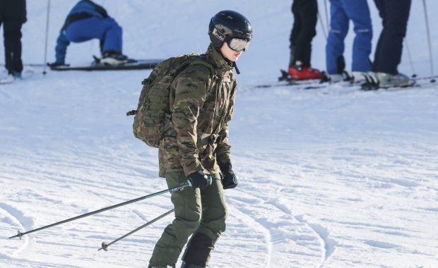 Leonor, Leonor esquiando 