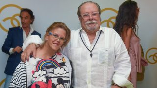 Paco Arévalo y su hija, Nuria en el 60º cumpleaños Jose Luis ‘El Turronero’/ Gtres