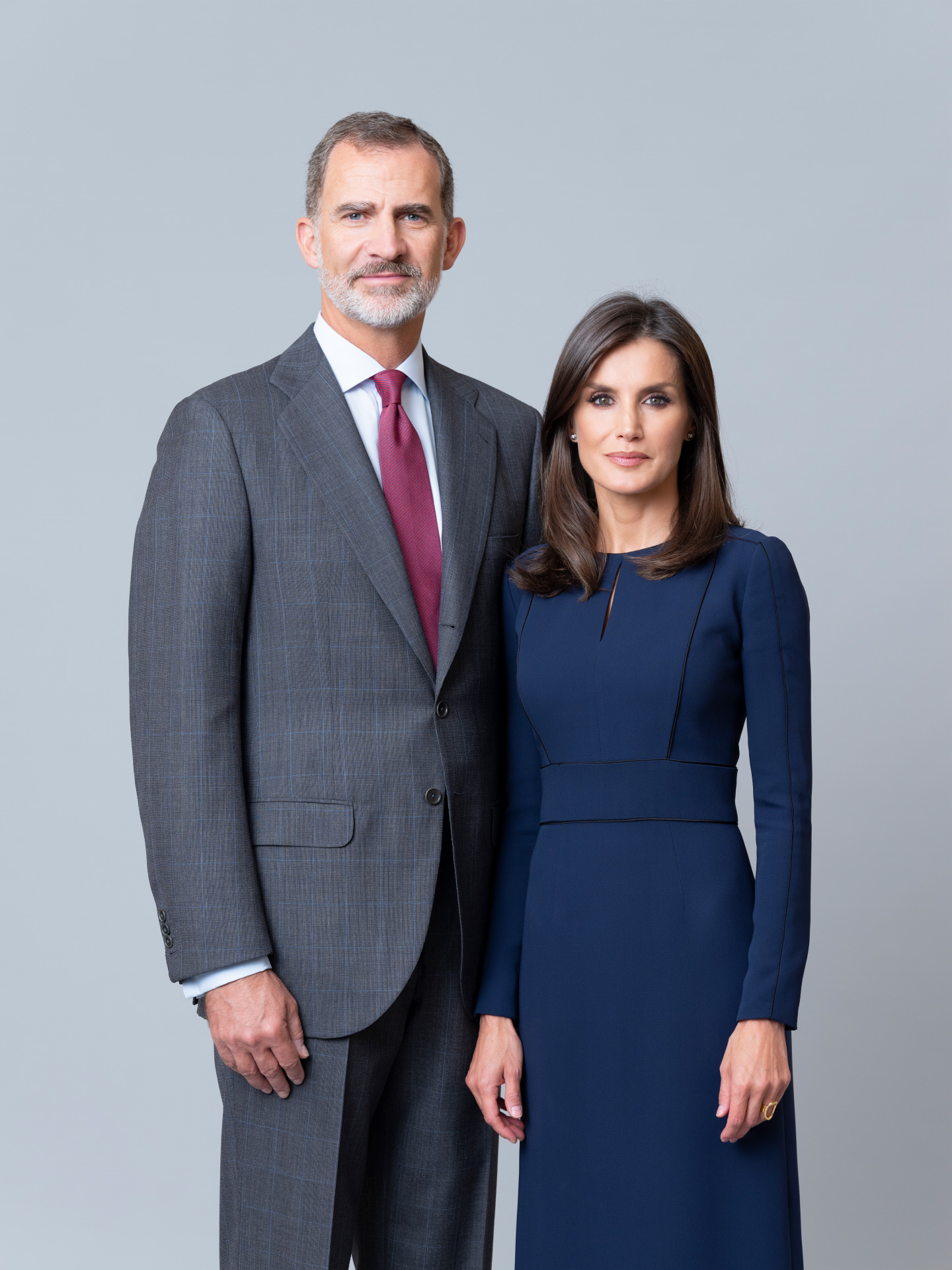 Retratos oficiales de Felipe y Letizia en 2020 