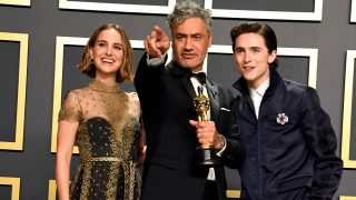 Natalie Portman, Taika Waititi, Timothee Chalamet en los Oscar 2020 / Gtres