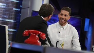 Sergio Ramos y Pablo Motos en una entrevista./ Atresmedia