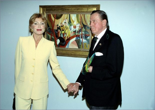 Los Barones Thyseen en el Museo Thyssen en 1998 . (Foto. Gtres)