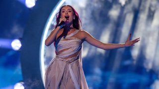 Eden Golan, durante su polémica actuación con Israel en Eurovisión 2024. (Foto: Gtres)