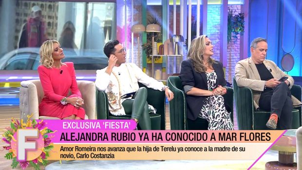 Alejandra Rubio, Mar Flores, Carlo Costanzia, suegra Alejandra Rubio 