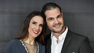 Nuria Fergó y Juan Pablo Lauro en la segunda edición de los Premios Carmen en Almería. (Foto: Gtres)