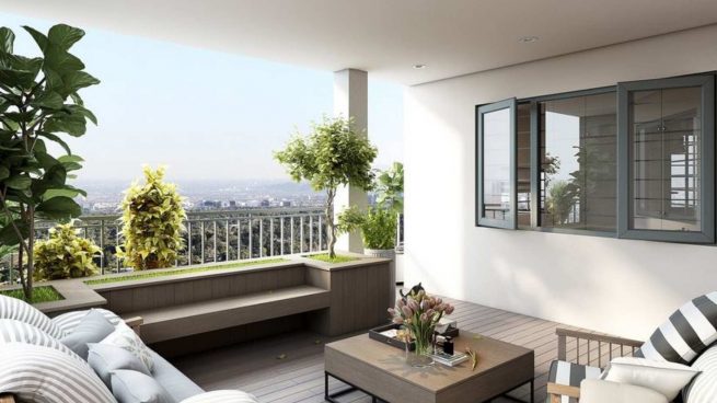 La mesa plegable perfecta para decorar cualquier balcón o terraza mini