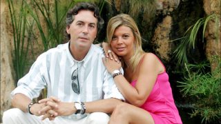 Terelu Campos y Pipi Estrada cuando eran novios entre 2003 y 2005. (Foto: Gtres)