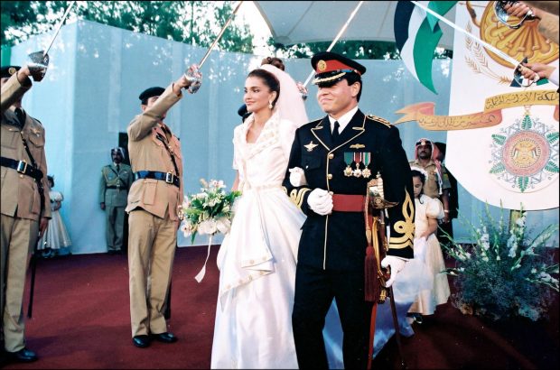 Rania de Jordania, boda Rania de Jordania, Rania de Jordania marido, vestido novia Rania de Jordania,