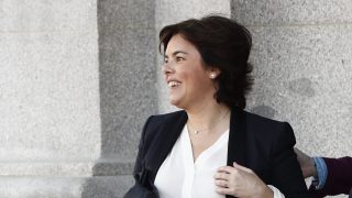 Soraya Sáenz de Santamaría en Madrid. (Foto: Gtres)