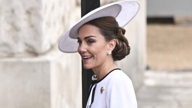 Kate Middleton durante su reaparición. (Foto: Gtres)