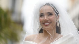 Ana Moya, durante su boda. (Foto. Gtres)