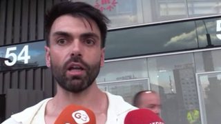 Zeus Montiel, en las inmediaciones del Santiago Bernabeu. (Foto: Gtres)