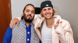 Justin Bieber junto al heredero indio Anan. (Foto: Redes Sociales)