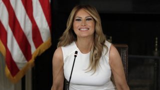 Melania Trump, en un acto. (Foto. Gtres)