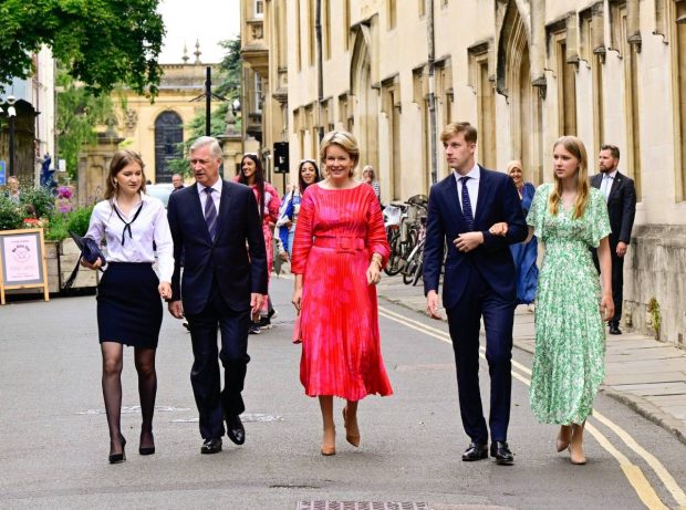 Rey Felipe, Felipe de Bélgica, Reina Matilde, Princesa Elisabeth, Príncipe Emmanuel y Princesa Eleonore. (Foto: Gtres)