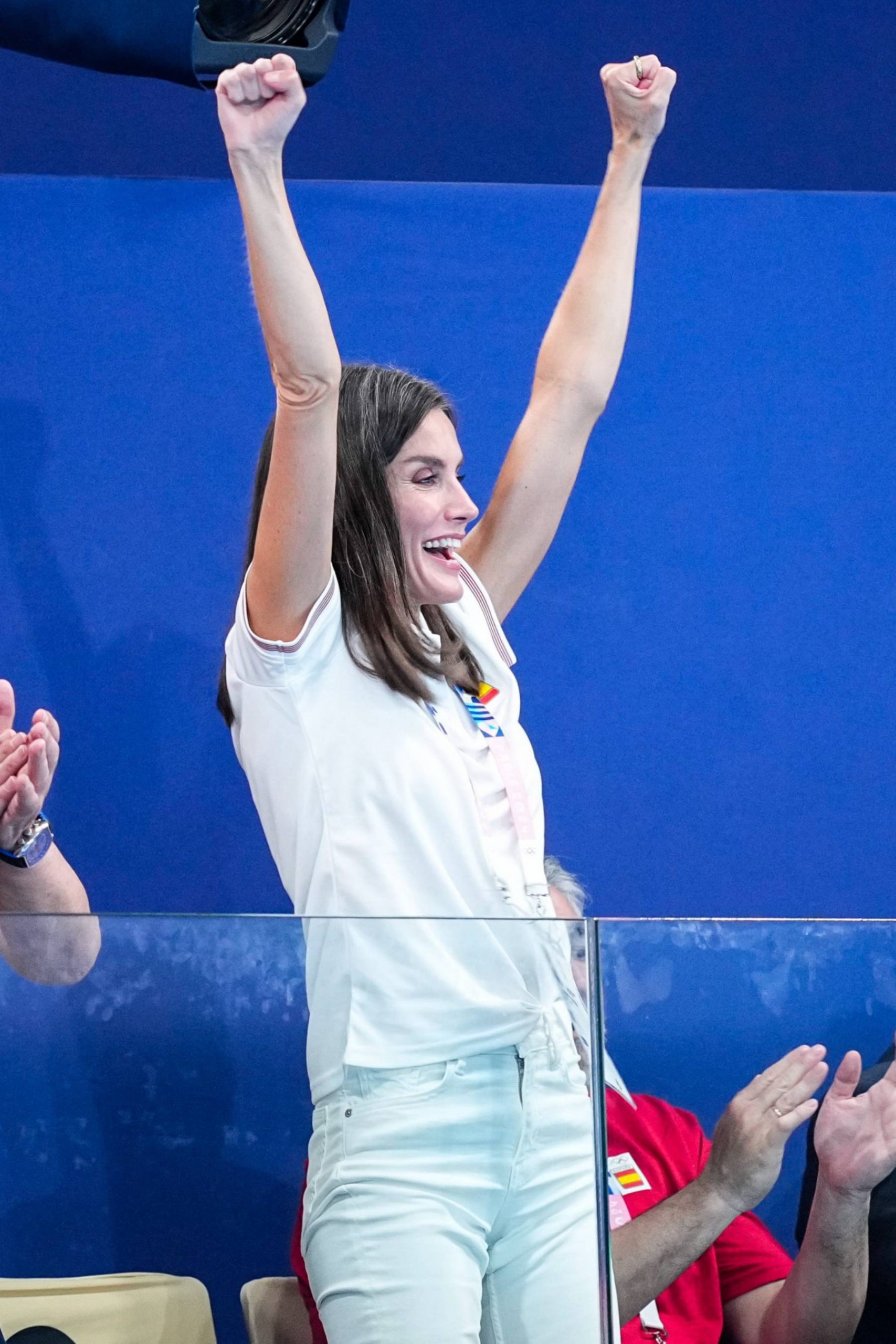 Letizia, Leonor, Sofía, Reina Letizia París