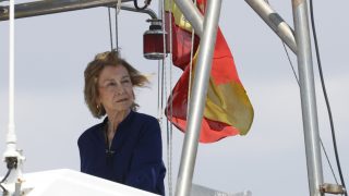 La Reina Sofía, en Mallorca. (Foto: Gtres)