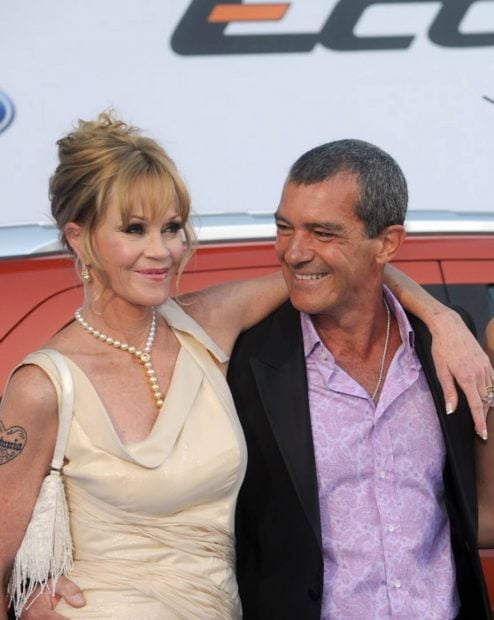 Antonio Banderas y Melanie Griffith, en un evento