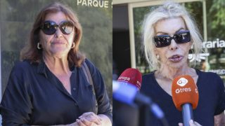 Bibiana Fernández y Charo Reina, en Madrid. (Foto: Gtres)