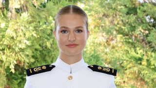 La Princesa Leonor, en la Escuela Naval de Marín. (Foto. Gtres)