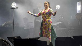 Isabel Pantoja en un concierto a mediados de agosto. (Foto: GTRES)