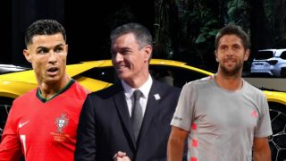 Pedro Sánchez, Cristiano Ronaldo, Fernando Verdasco. (Foto: Gtres)