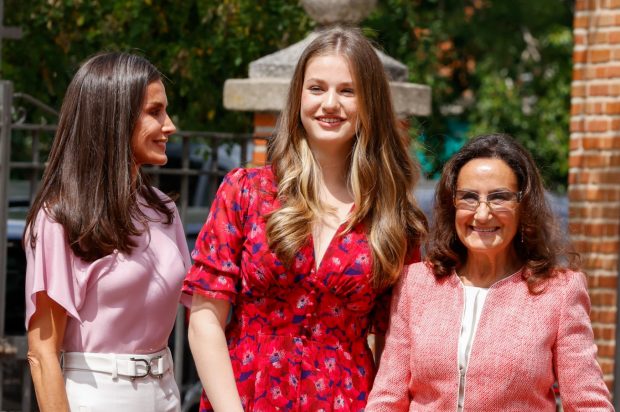 La Reina Letizia, la princesa Leonor y Paloma Rocasolano