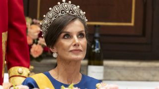 La Reina Letizia en una cena oficial en Amsterdam en 2024. (Foto: Jesús Briones/ Gtres)