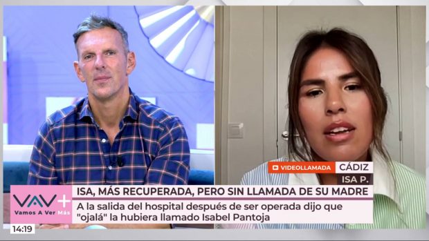 Isa Pantoja, apendicitis isa pantoja, entrevista isa pantoja, hospital isa pantoja