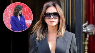 Victoria Beckham e Isabel Ayuso con un traje sastre. (Foto: Gtres)