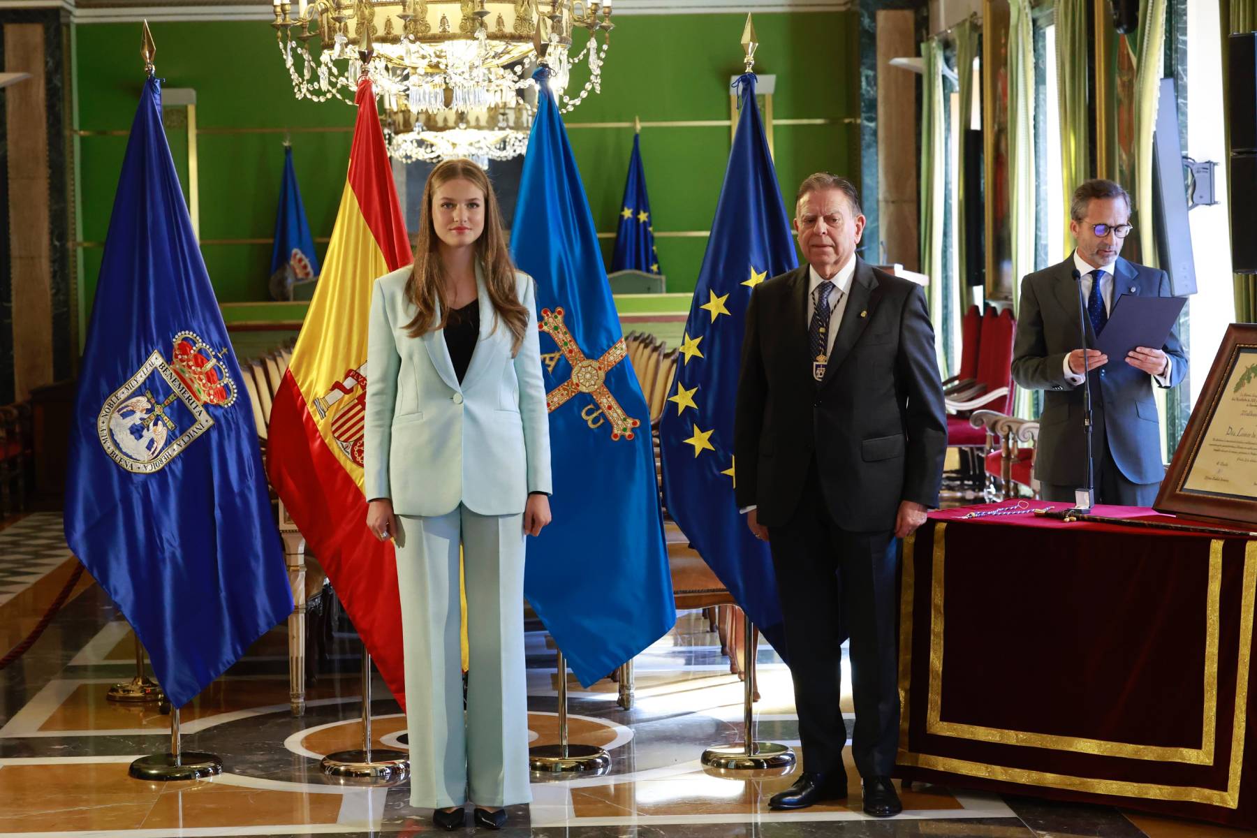 La princesa Leonor, Alcaldesa Honoraria de Oviedo. (Foto: Casa Real). 