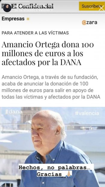 DANA, Amancio Ortega, Ana Obregón, fundación amancio ortega