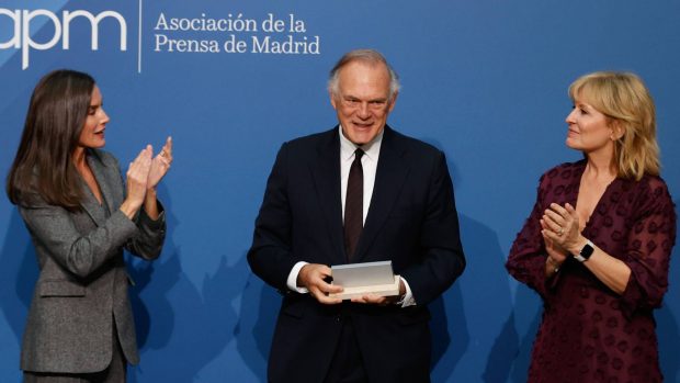 La Reina Letizia junto a Pedro Piqueras